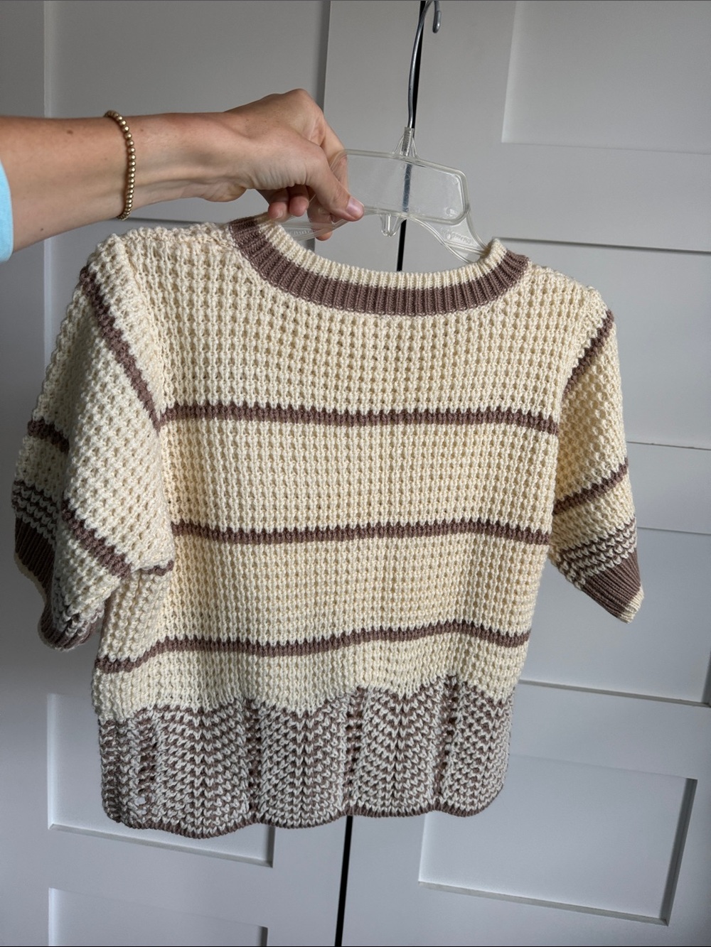 Sadie & Sage Striped Short Sleeve Knit Sweater - Picture 6 of 6